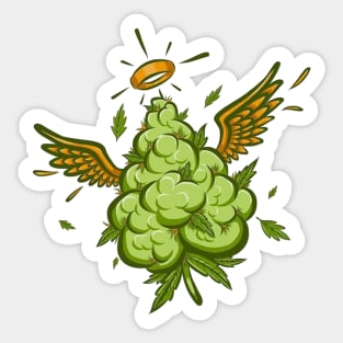 Angel Bud 420 Sticker